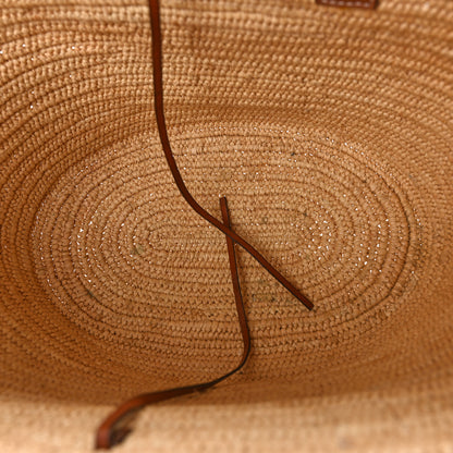 Loewe Raffia Small Elephant Basket Tote Bag Natural Tan 5 of 8