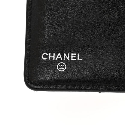 Chanel Patent Calfskin Quilted Yen Wallet Black 6 of 10