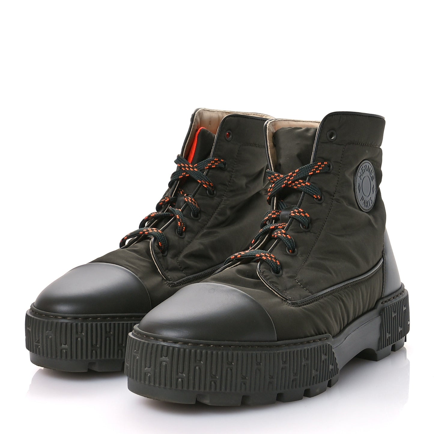 Calfskin Parachute Fresh Mens Ankle Boots 44 Khaki