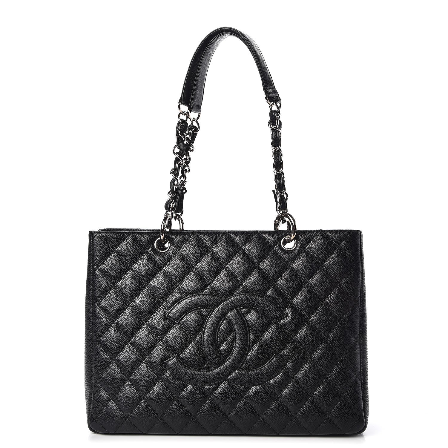 Chanel Caviar Quilted Grand Shopping Tote GST Black 1 of 8