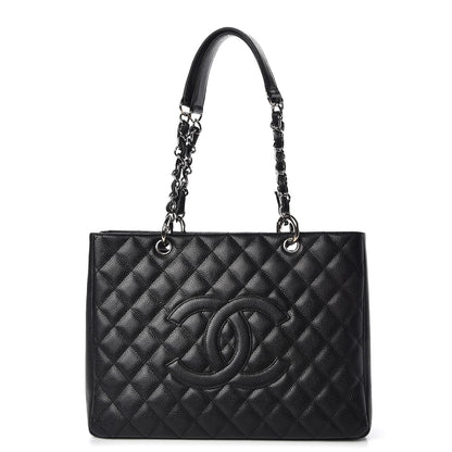 Chanel Caviar Quilted Grand Shopping Tote GST Black 1 of 8