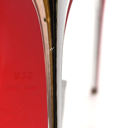 Christian Louboutin Glitter Calfskin Planisfemme 120 Peep Toe Sandals 39.5 Silver 10 of 13