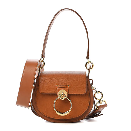 Chloe Calfskin Small Tess Bag Caramel 1 of 8