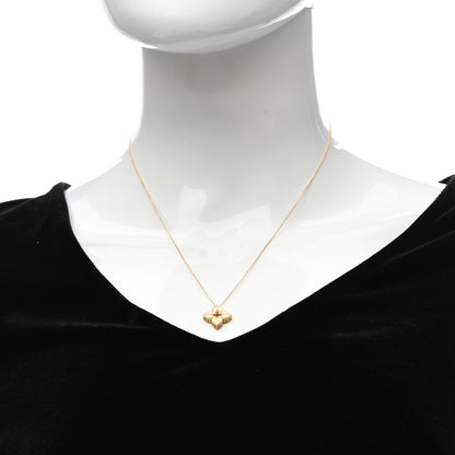 Roberto Coin 18K Yellow Gold Diamond Extra Small Petite Venetian Princess Flower Pendant Necklace 2 of 4