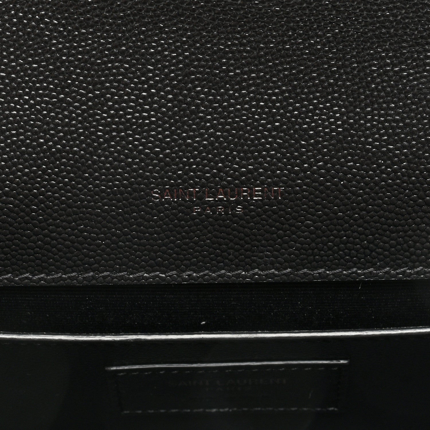 Saint Laurent Grain De Poudre Medium Classic Monogram Monochrome Kate Satchel Black 6 of 10