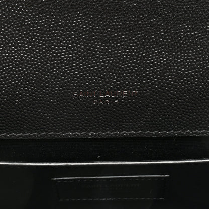 Saint Laurent Grain De Poudre Medium Classic Monogram Monochrome Kate Satchel Black 6 of 10