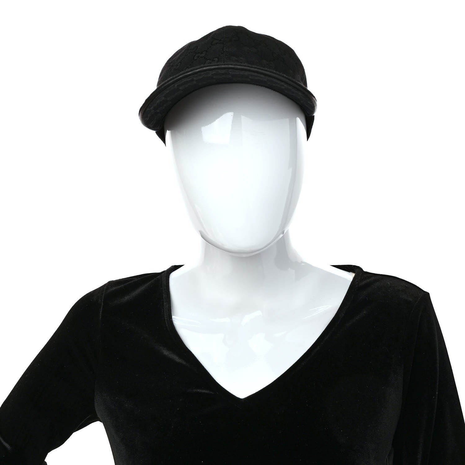 Gucci Monogram Web Baseball Hat XL Black 2 of 11