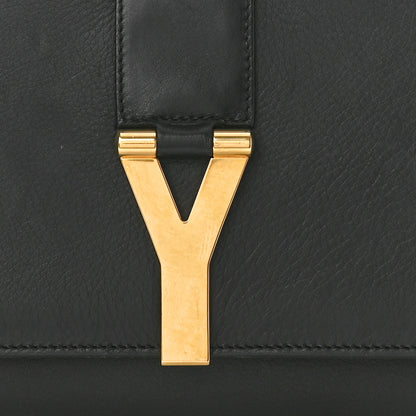 Saint Laurent Calfskin Classic Y Ligne Clutch Grey 7 of 9