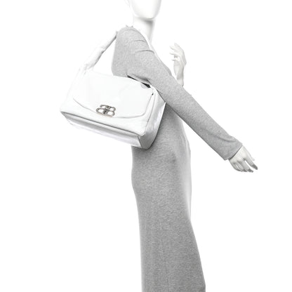Balenciaga Calfskin Monaco Sling Shoulder Bag White 2 of 10