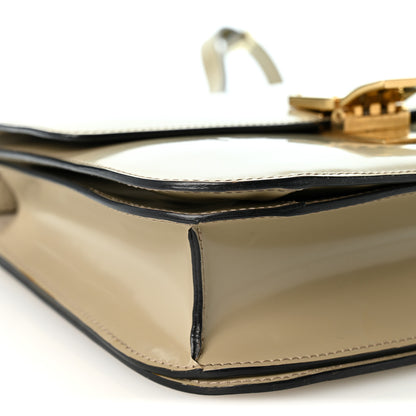 Celine Spazzolato Calfskin Medium Classic Box Flap Bag Taupe 9 of 10