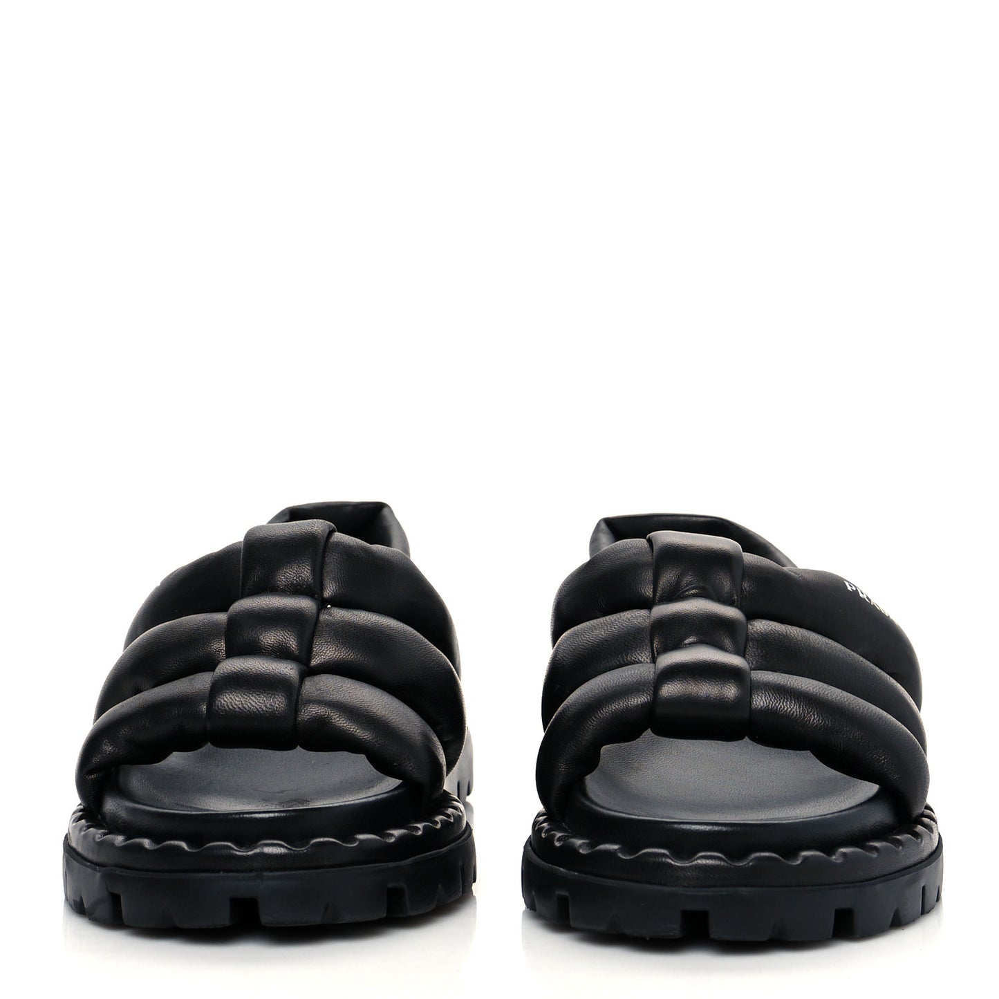 Nappa Padded Blow 20mm Slingback Sandals 35 Black