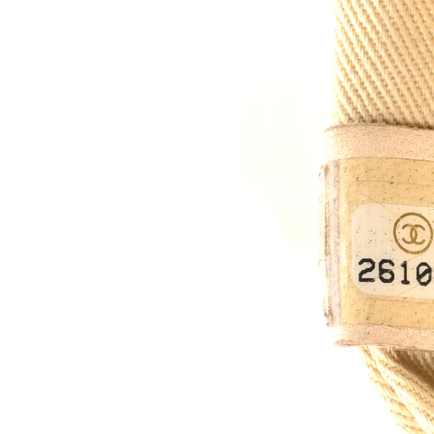 Tweed Shearling Quilted CC Backpack White