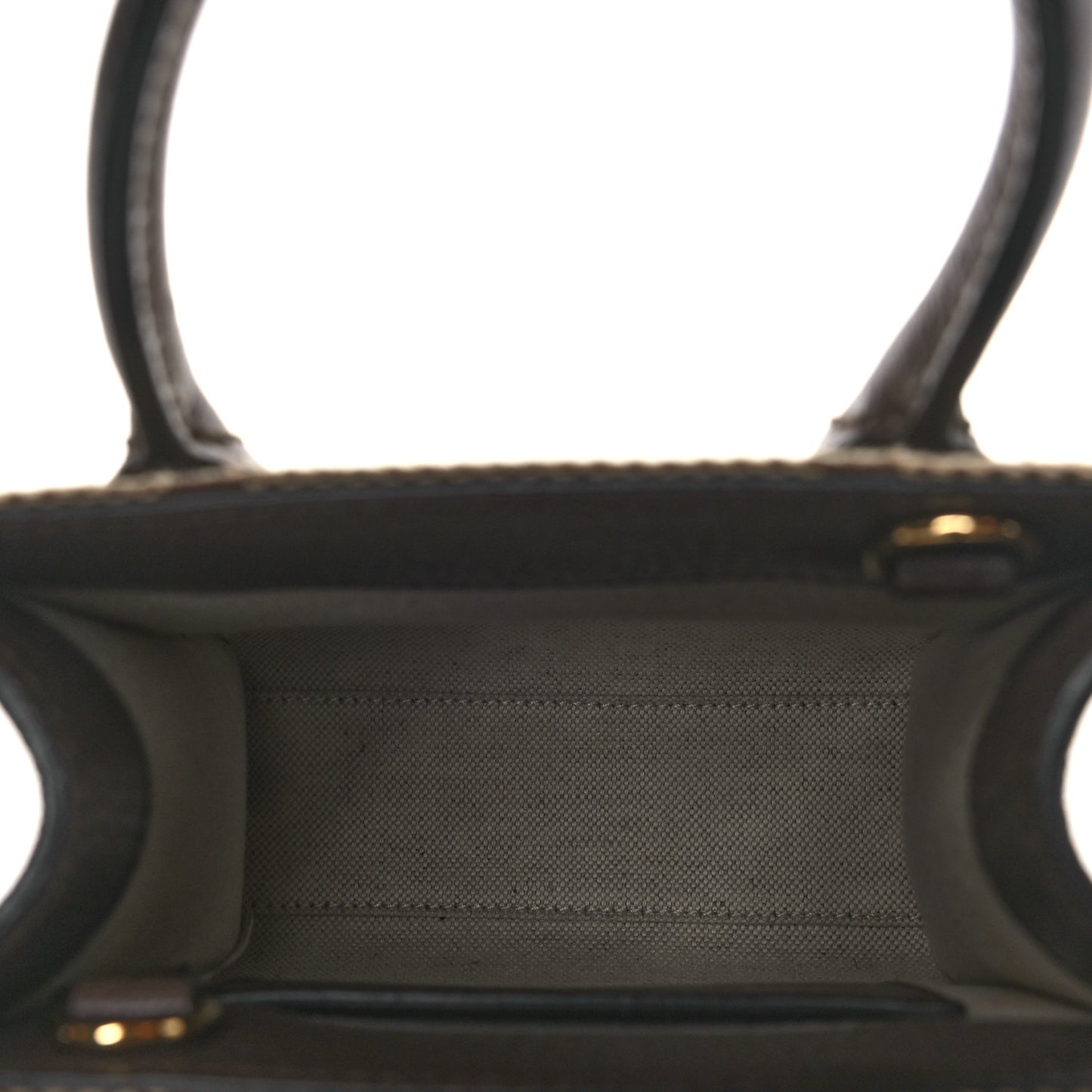 Monogram Jumbo GG Textured Dollar Calfskin Web Mini Vertical Tote Camel Ebony New Acero