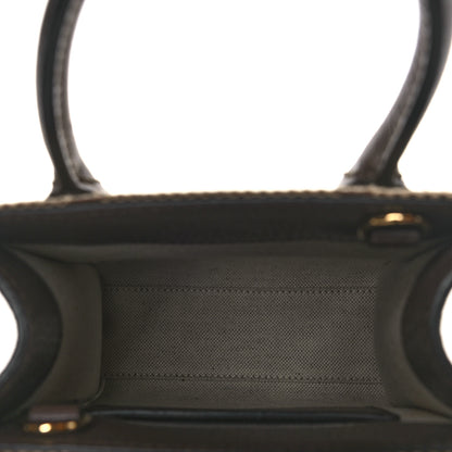 Gucci Monogram Jumbo GG Textured Dollar Calfskin Web Mini Vertical Tote Camel Ebony New Acero 5 of 11