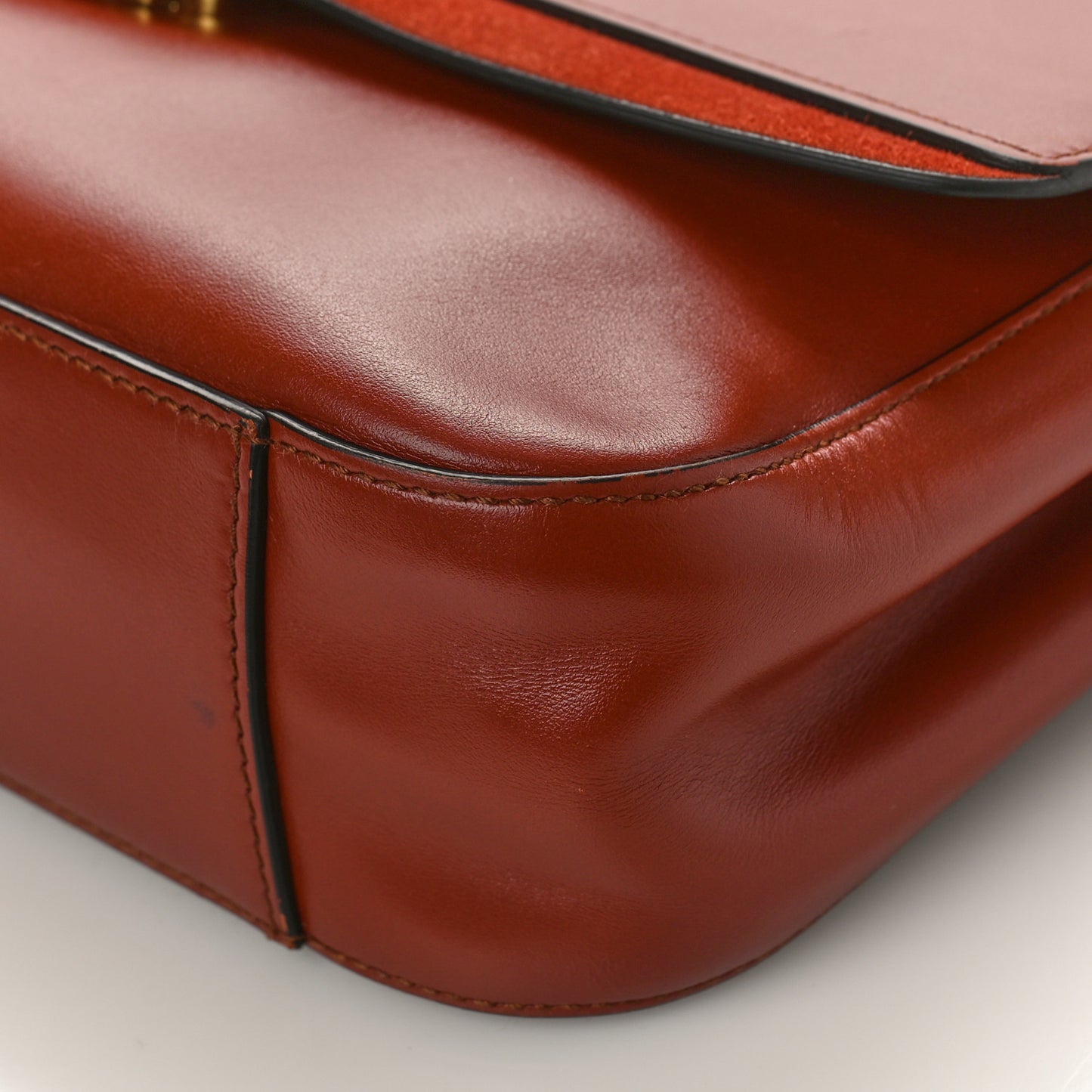 Calfskin Small C Double Carry Sepia Brown