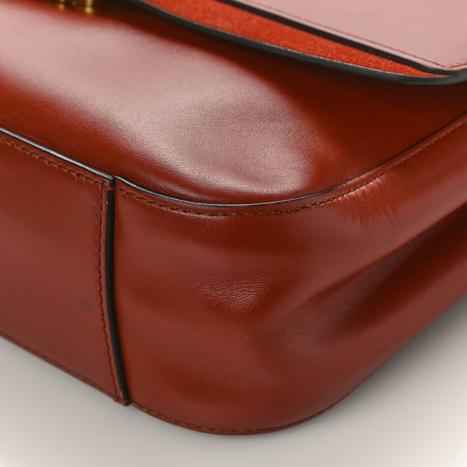 Chloe Calfskin Small C Double Carry Sepia Brown 9 of 9