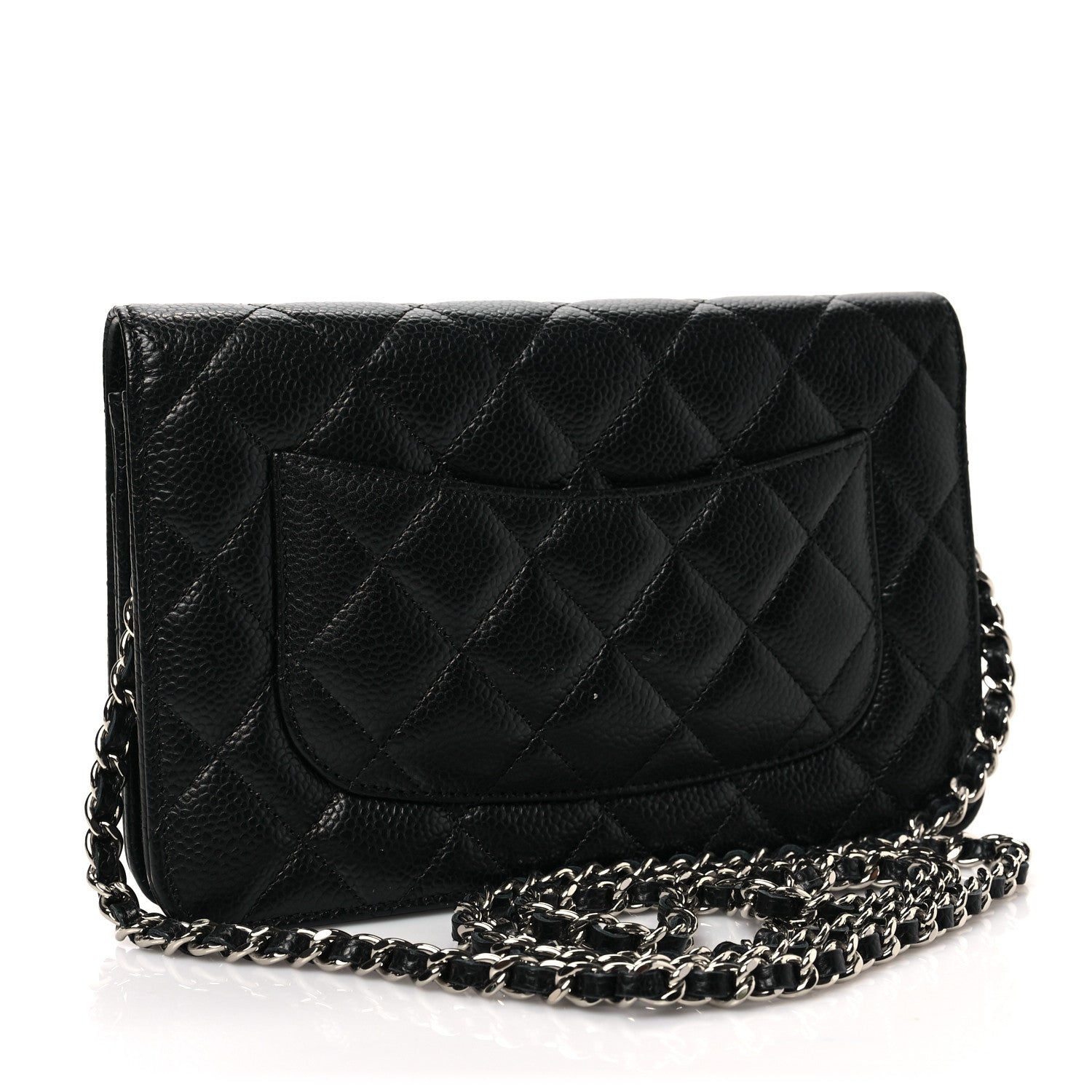 Chanel Caviar Quilted Wallet On Chain WOC Black 3 of 8