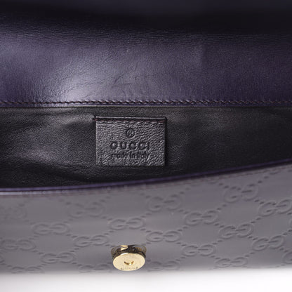 Gucci Guccissima Small Broadway Clutch Purple 5 of 10
