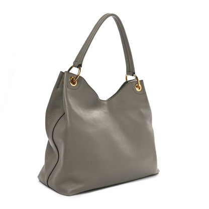 Prada Vitello Phenix Logo Hobo Argilla 2 of 10