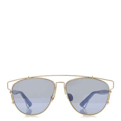 Christian Dior Technologic Sunglasses Gold Blue 2 of 9