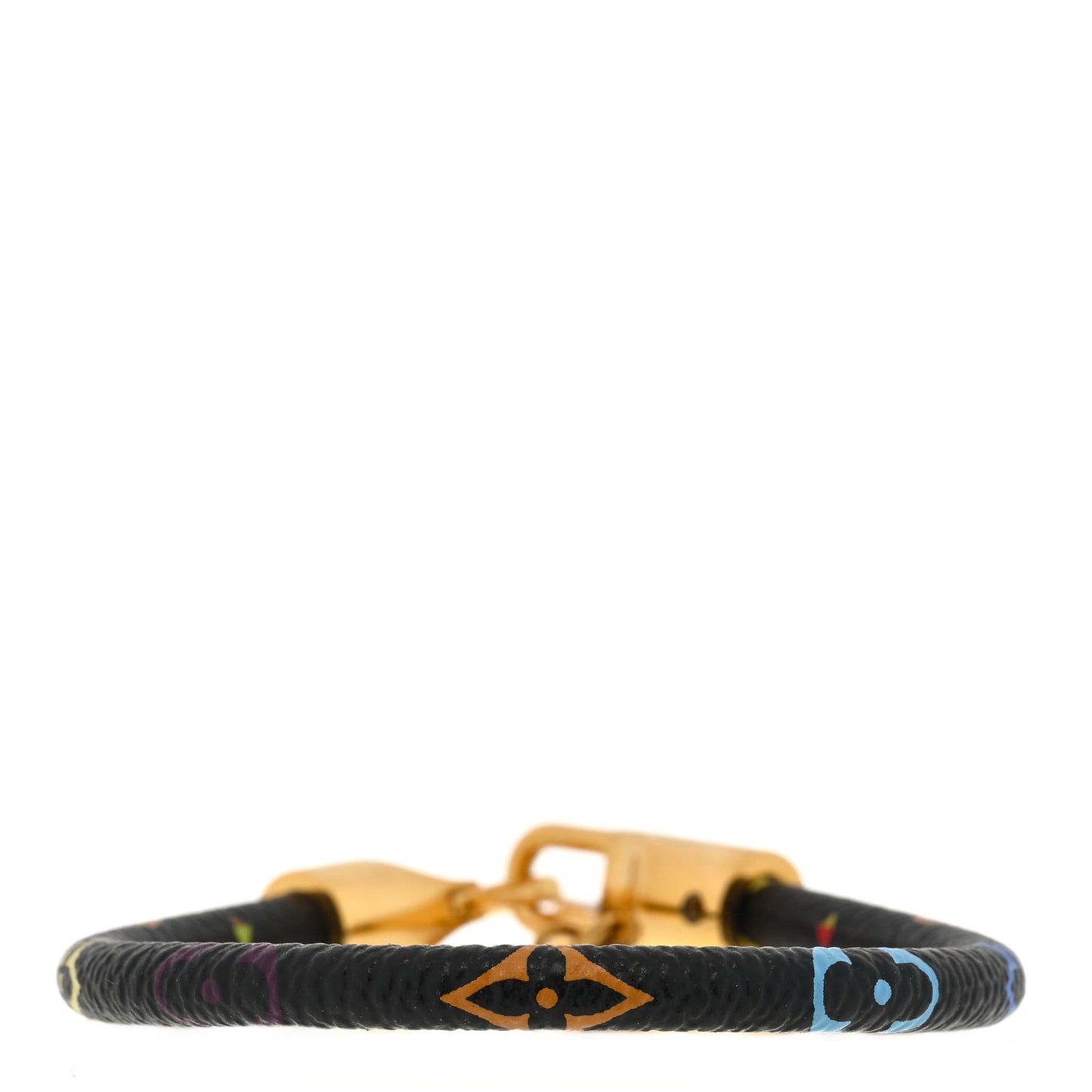 Monogram Multicolor Luck It Bracelet 17 Black