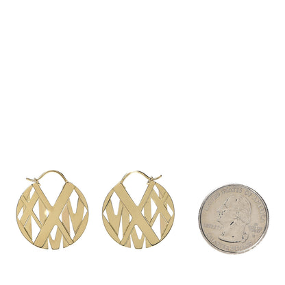 Tiffany 18K Yellow Gold Round Atlas Earrings 2 of 4