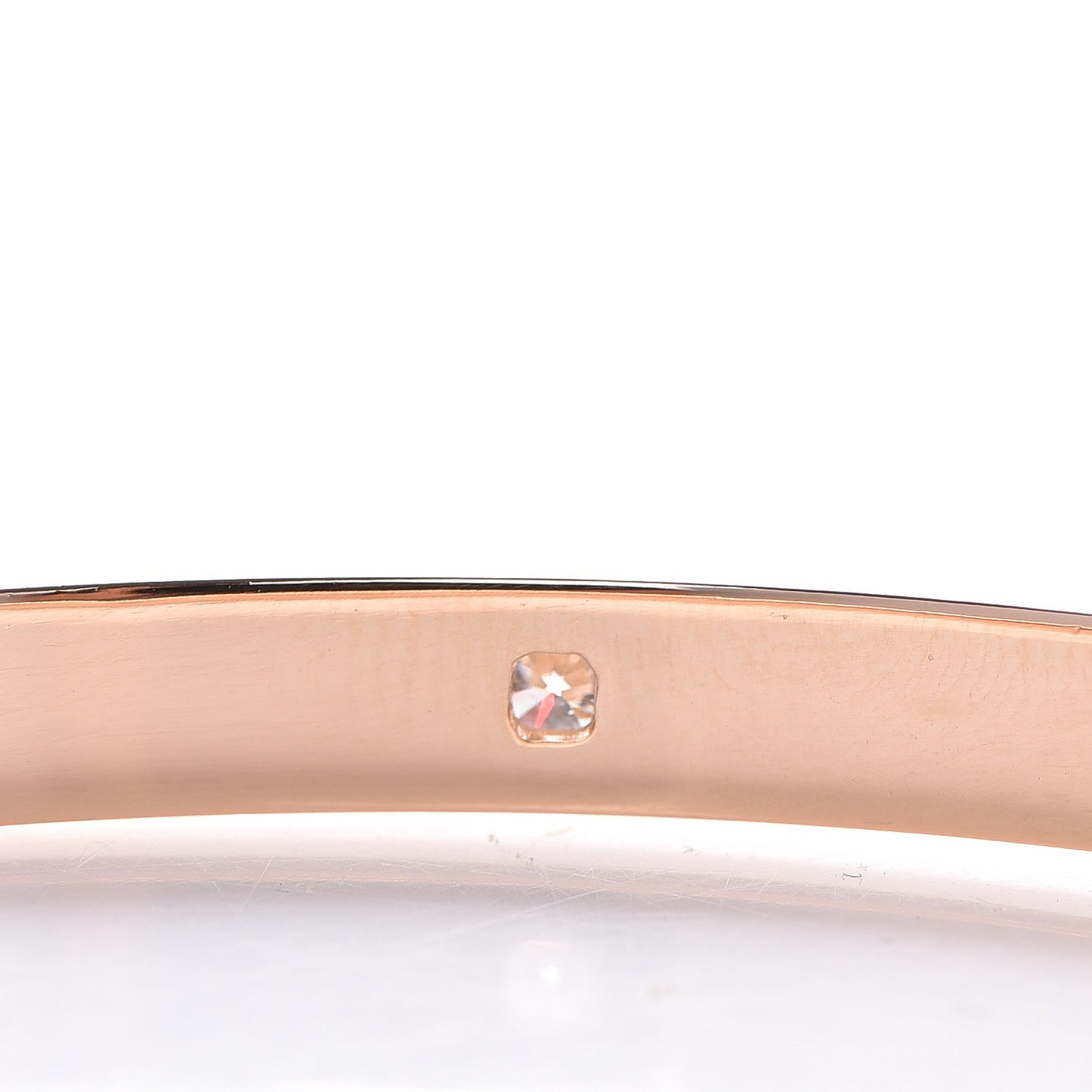 18K Rose Gold Diamond BVLGARI BVLGARI Bangle M