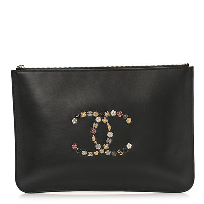 Chanel Lambskin Lucky Charms Pouch Black 1 of 9