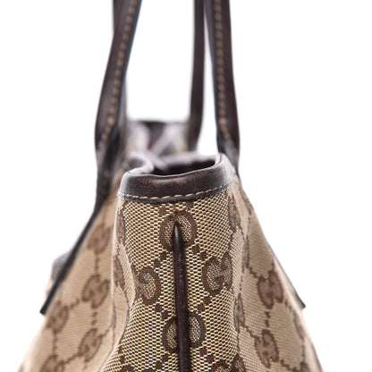 Gucci Monogram Medium New Britt Tote Brown 18 of 19