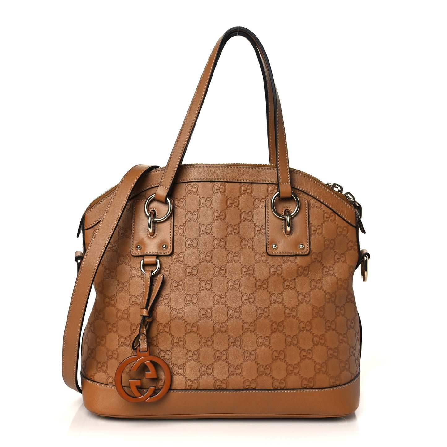 Guccissima Medium Top Handle Bag Light Brown