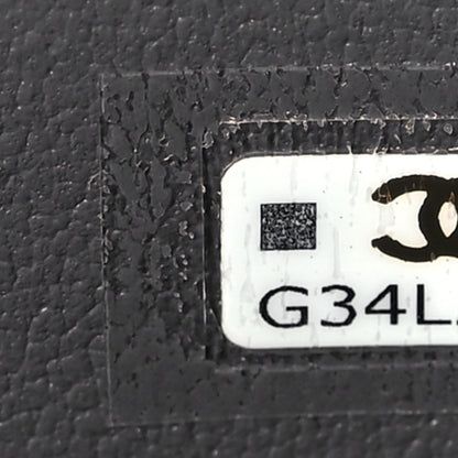 Chanel Lambskin Quilted Small Top Handle Vanity Case With Chain Dark Grey 6 of 10