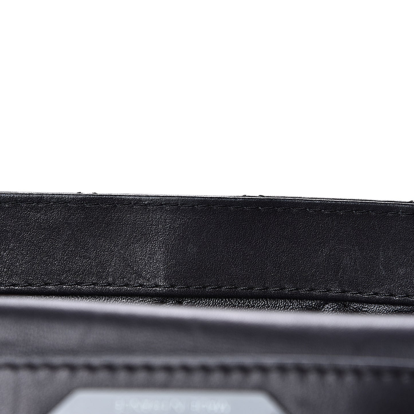 Calfskin Stitched Small Crossbody Flap Black