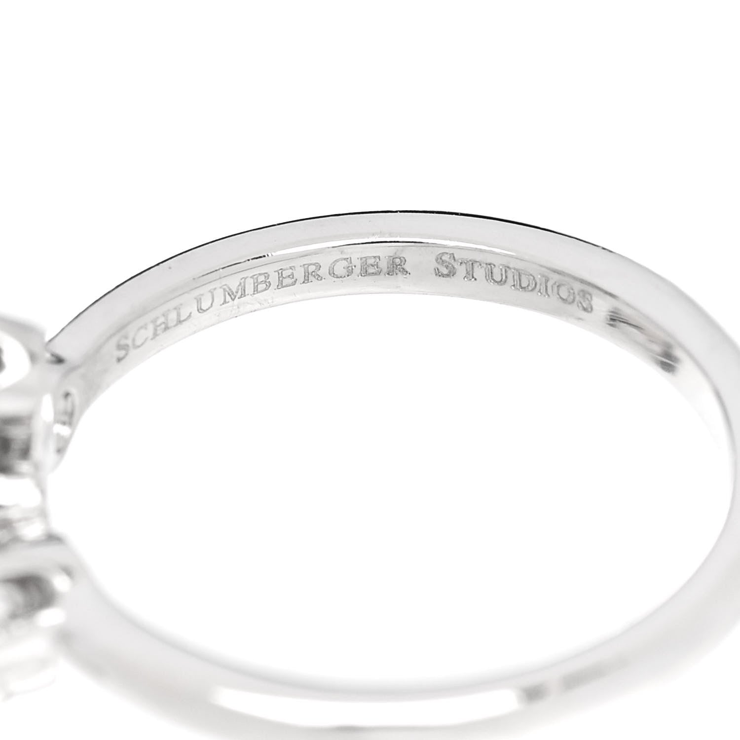 Tiffany Platinum Diamond Schlumberger Lynn Ring 49 4.75 5 of 7