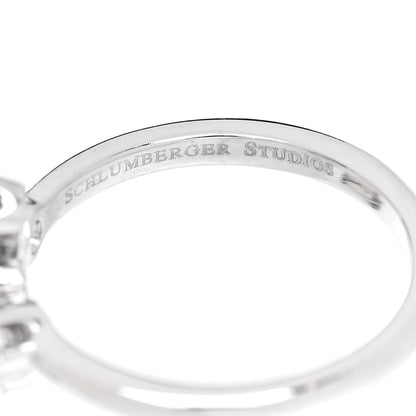 Tiffany Platinum Diamond Schlumberger Lynn Ring 49 4.75 5 of 7