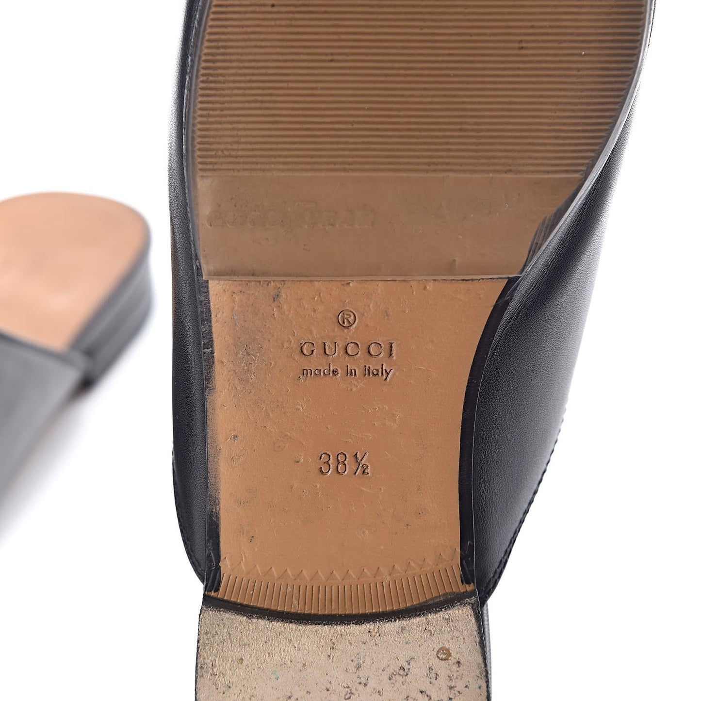 Calfskin Womens Princetown Slippers 38.5 Black