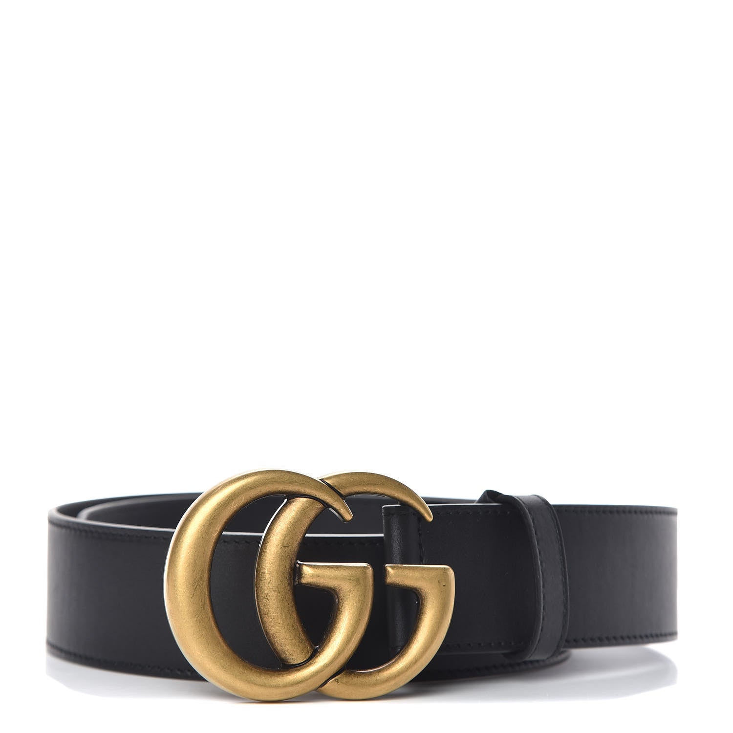 Gucci Calfskin Double G 40mm Belt 75 30 Black 1 of 6