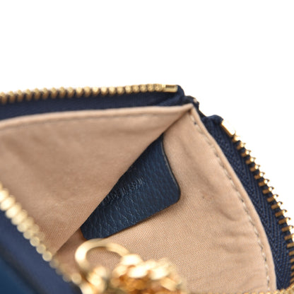Chloe Grained Calfskin Drew Card Holder Denim Blue 7 of 7