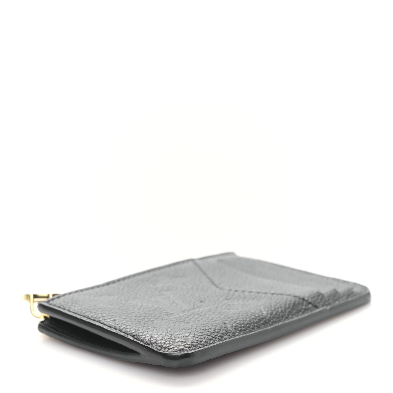 Louis Vuitton Empreinte Monogram Zipped Romy Card Holder Black 4 of 9