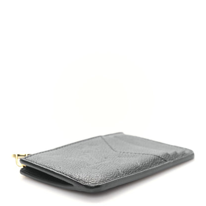 Louis Vuitton Empreinte Monogram Zipped Romy Card Holder Black 4 of 9