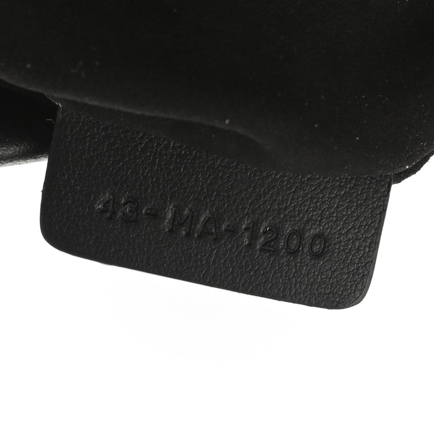 Calfskin Embossed Logo Zip Clutch Black