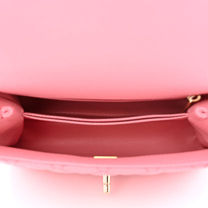 Chanel Caviar Quilted Mini Coco Chain Handle Flap Pink 5 of 11