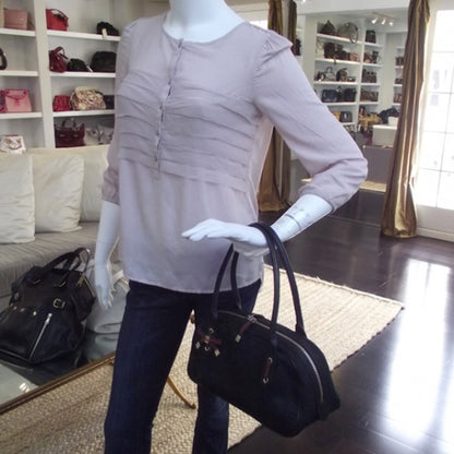 Gucci Monogram Small Princy Satchel Black 2 of 10