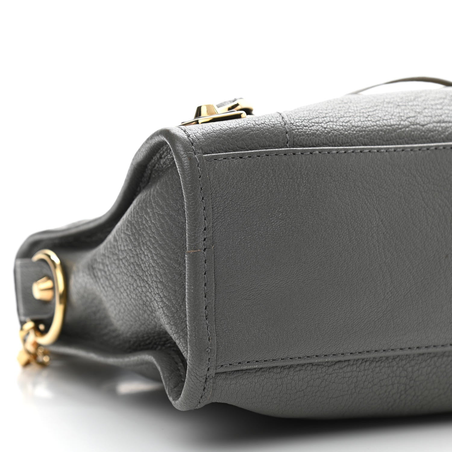 Balenciaga Chevre Gold Metallic Edge Hardware S City Gris Acier 6 of 11