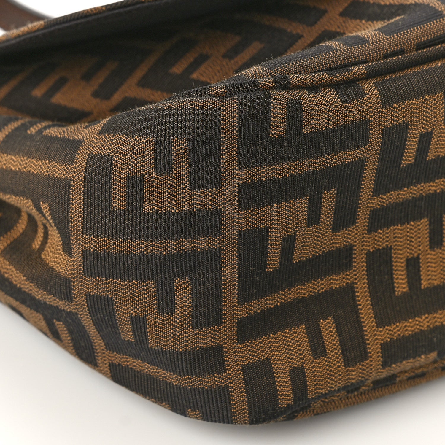 Fendi Zucca Vitello Artic Small Messenger Bag Tobacco Castagna 8 of 9