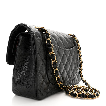Chanel Caviar Quilted Small Double Flap Black 3 of 10