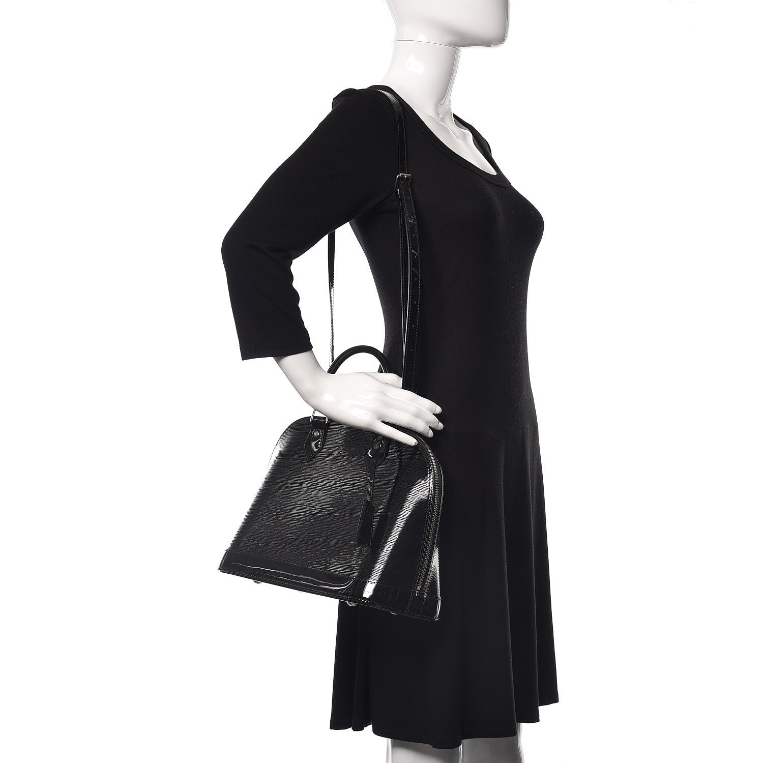 Louis Vuitton Electric Epi Alma MM Black 2 of 9