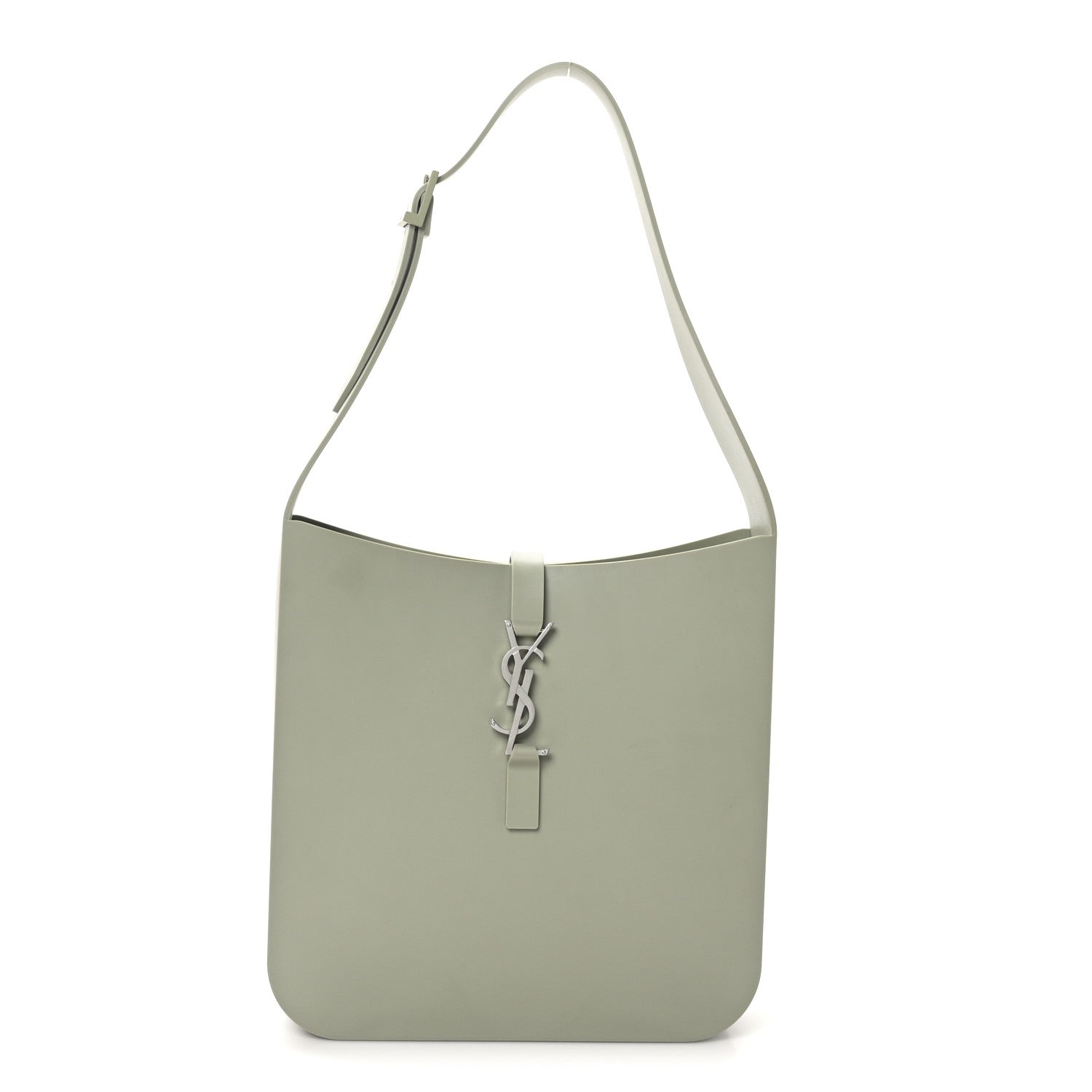 Saint Laurent Supple Rubber Le 5 A 7 Hobo Bag Matte Seagrass 1 of 9