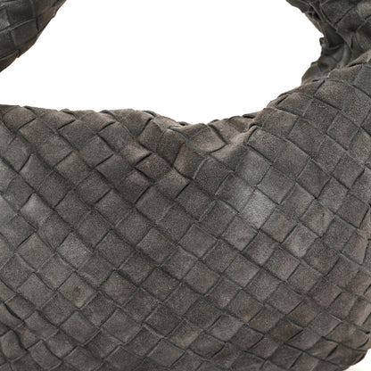 Bottega Veneta Suede Calfskin Intrecciato Teen Jodie Hobo Thunder 8 of 11