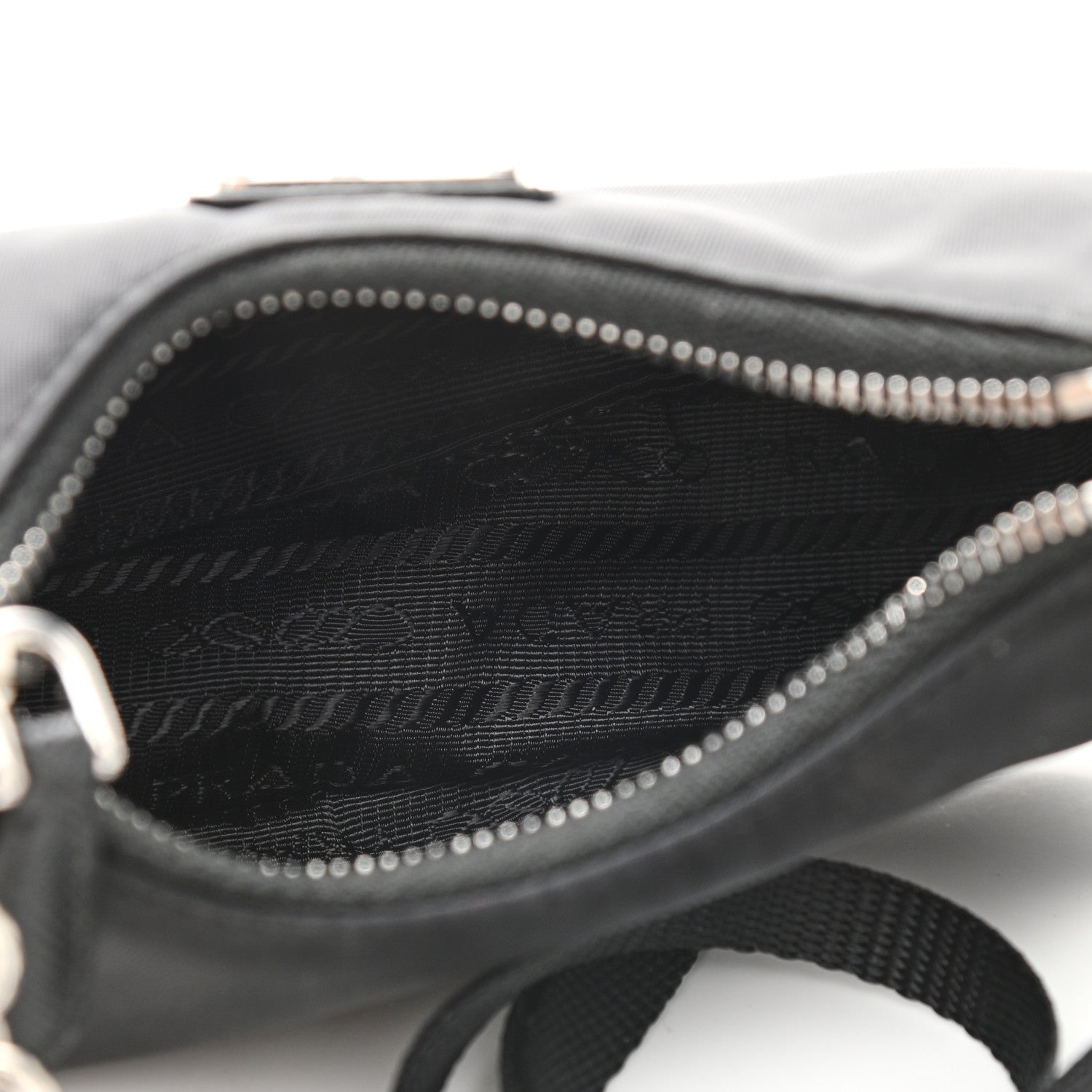 Prada Tessuto Nylon Mini Re-Edition 2000 Shoulder Bag Black 5 of 9