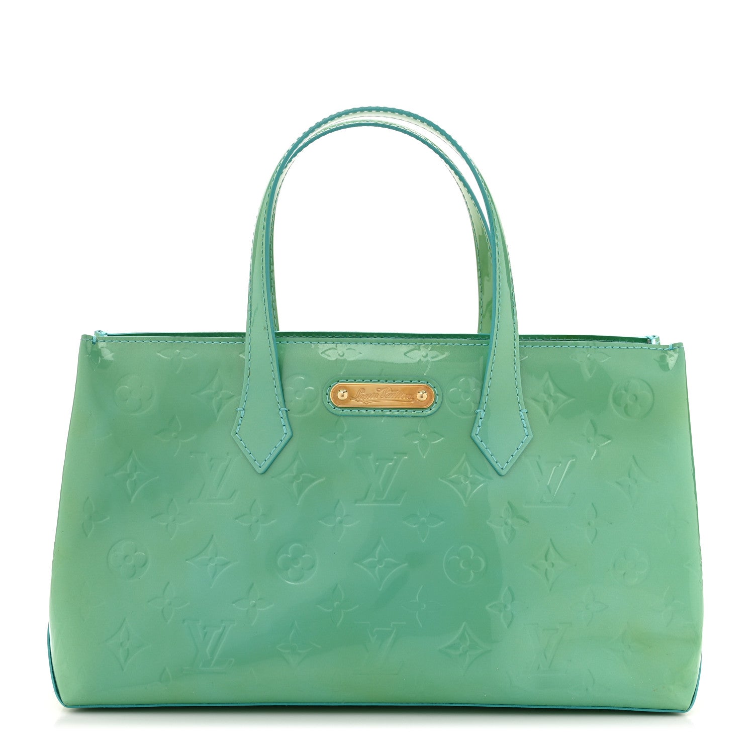 Louis Vuitton Vernis Wilshire PM Blue Lagon 1 of 12